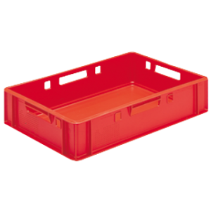 Red Euro Meat Container E1